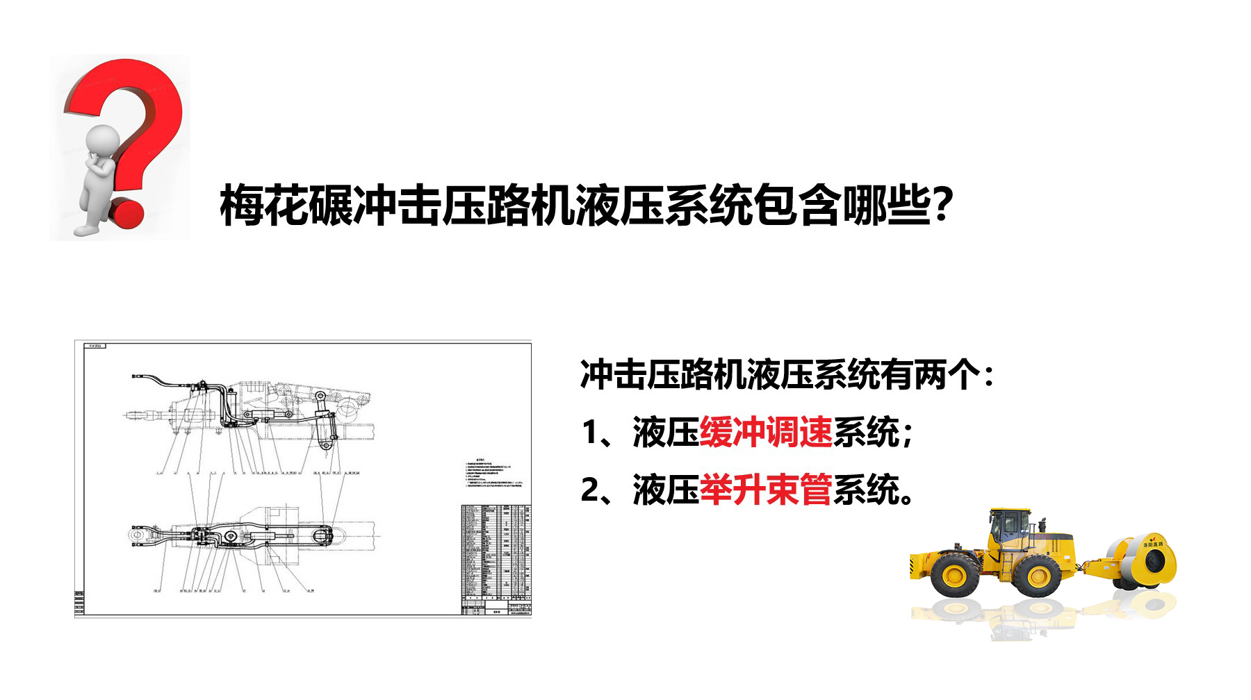 沖擊碾液壓系統(tǒng)有哪些？作用是什么？